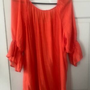 Women's Orange Blouse